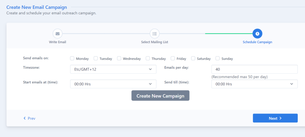 schedule your email campaigns with safemailer