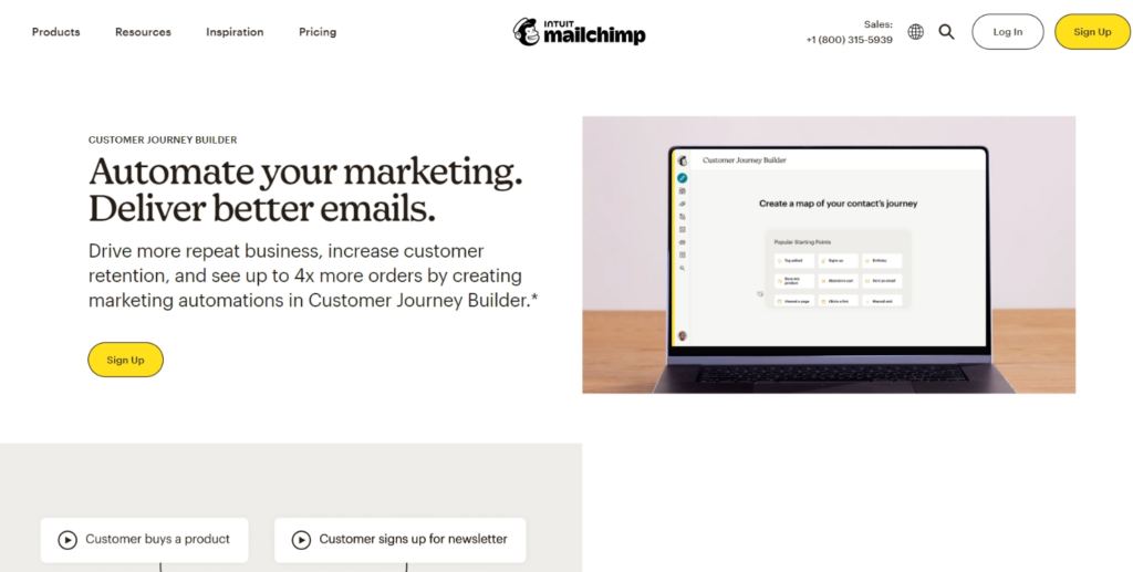 email sequence software - MailChimp