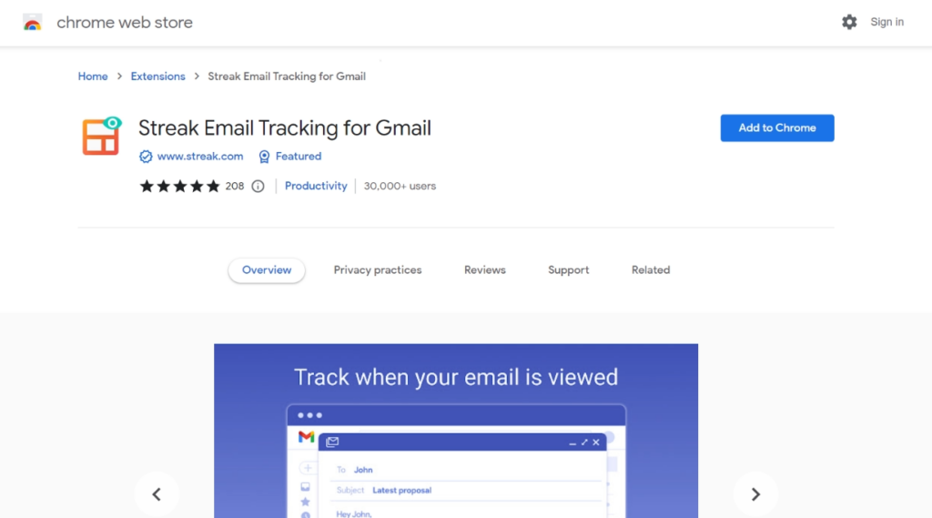 Streak email tracking for Gmail
