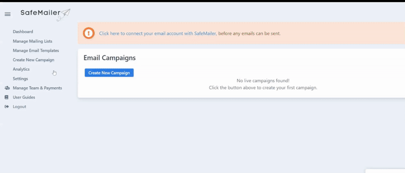 how to create a campaign in SafeMailer