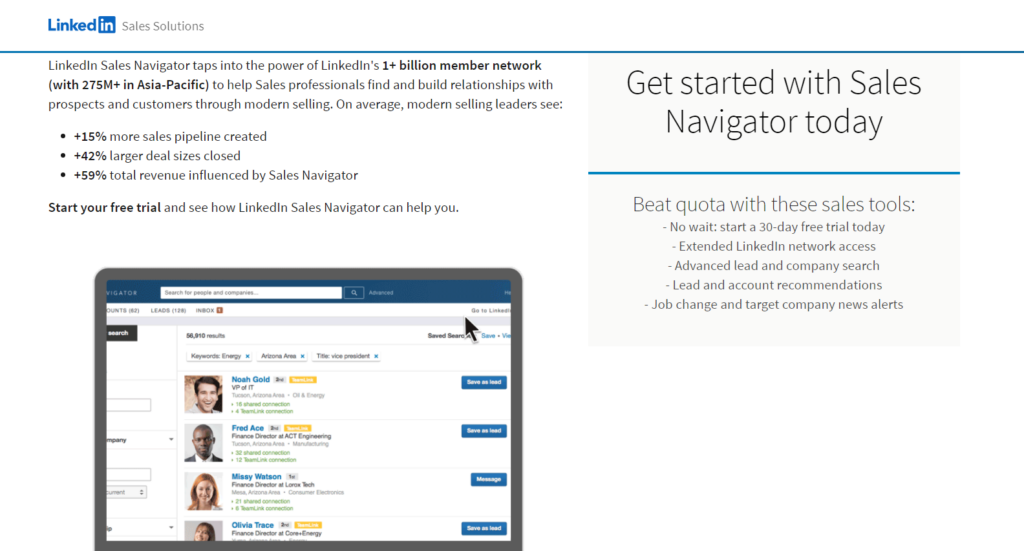 linked sales navigator